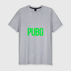 Футболка slim-fit Надпись PUBG, цвет: меланж