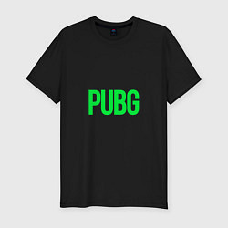 Футболка slim-fit Надпись PUBG, цвет: черный
