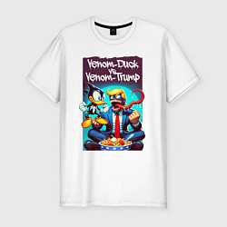 Футболка slim-fit Venom-Duck vs Venom-Trump, цвет: белый