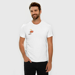 Футболка slim-fit Джерри ангел мышка для пар, цвет: белый — фото 2