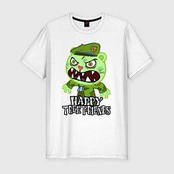 Футболка slim-fit Angry - Flippy, цвет: белый