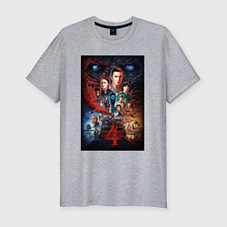 Футболка slim-fit Stranger Things 4, цвет: меланж