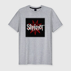 Футболка slim-fit Слипкнот лого, цвет: меланж