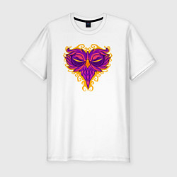 Футболка slim-fit Violet owl, цвет: белый