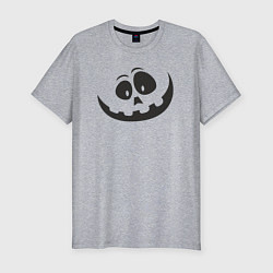 Футболка slim-fit Halloween smile, цвет: меланж