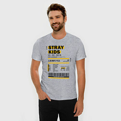 Футболка slim-fit Stray kids ticket, цвет: меланж — фото 2