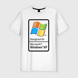 Футболка slim-fit Предназначен для xp, цвет: белый