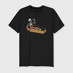 Футболка slim-fit Death pizza, цвет: черный
