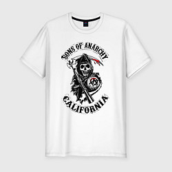 Футболка slim-fit Sons of anarchy - logo, цвет: белый
