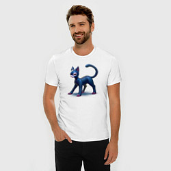 Футболка slim-fit Кошечка, цвет: белый — фото 2