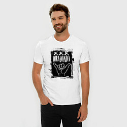 Футболка slim-fit Обаюнда мем, цвет: белый — фото 2