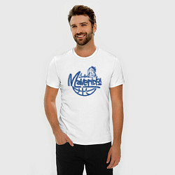 Футболка slim-fit Team Dallas Mavericks, цвет: белый — фото 2