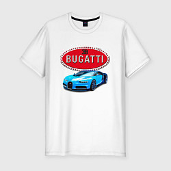 Футболка slim-fit Bugatti - motorsport, цвет: белый