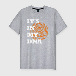 Футболка slim-fit Баскетбольный ДНК, цвет: меланж