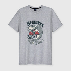 Футболка slim-fit Shark team, цвет: меланж