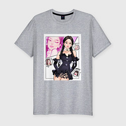 Футболка slim-fit Blackpink - Jennie, цвет: меланж