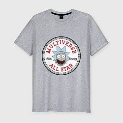 Футболка slim-fit Нашивка с Риком Санчесом, цвет: меланж