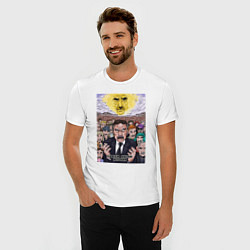 Футболка slim-fit Следствие вели - Леонид Каневский, цвет: белый — фото 2
