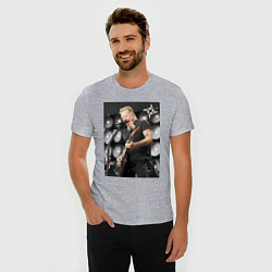 Футболка slim-fit James Alan Hatfield - Metallica, цвет: меланж — фото 2