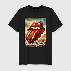 Футболка slim-fit Rolling Stones - logo transformation, цвет: черный