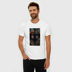 Футболка slim-fit Voodoo people two, цвет: белый — фото 2