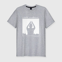 Футболка slim-fit Depeche Mode world violation, цвет: меланж