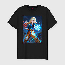 Футболка slim-fit Марин Китагава косплей Dragon Ball, цвет: черный