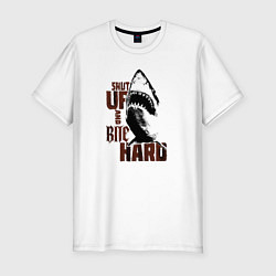 Футболка slim-fit Shark threshold, цвет: белый
