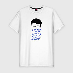 Футболка slim-fit How you doin, цвет: белый