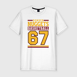 Футболка slim-fit Nuggets 67, цвет: белый