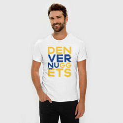 Футболка slim-fit Denver Nuggets NBA, цвет: белый — фото 2