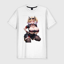 Мужская slim-футболка Burnice White Zenless Zone Zero