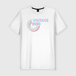 Футболка slim-fit Винтаж 2020, цвет: белый