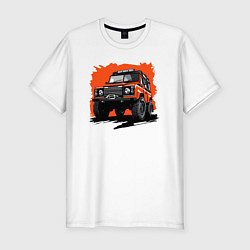 Футболка slim-fit Jeep road, цвет: белый