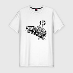Футболка slim-fit Викинг вольво, цвет: белый