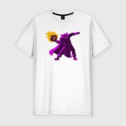 Футболка slim-fit Halloween fire, цвет: белый