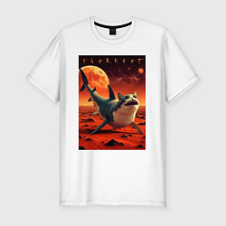 Мужская slim-футболка Кошкакула - мем