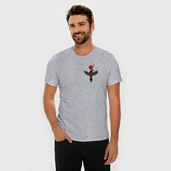 Футболка slim-fit Night bird, цвет: меланж — фото 2