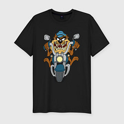 Футболка slim-fit Biker Taz, цвет: черный