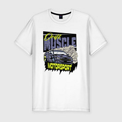Футболка slim-fit Drift muscle, цвет: белый