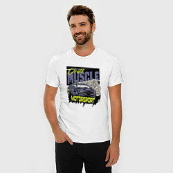 Футболка slim-fit Drift muscle, цвет: белый — фото 2