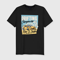 Футболка slim-fit Drifting championship, цвет: черный