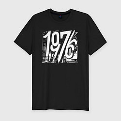 Футболка slim-fit Городские 1976, цвет: черный