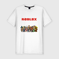 Футболка slim-fit Roblox character encyclopedia, цвет: белый