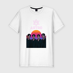 Футболка slim-fit Astro retro, цвет: белый