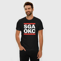 Футболка slim-fit SGA OKC, цвет: черный — фото 2