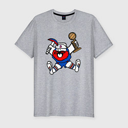 Футболка slim-fit Denver champion, цвет: меланж