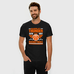 Футболка slim-fit Basketball Oklahoma City, цвет: черный — фото 2