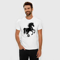 Футболка slim-fit Черная лошадь сксчет, цвет: белый — фото 2
