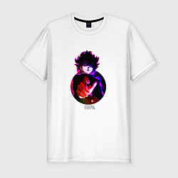Футболка slim-fit Anime Mob Psycho 100 Shigeo, цвет: белый